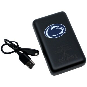 high-capacity Anker portable battery with Penn State Athletic Logo and cord